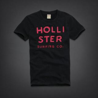 Tee shirt Hollister Noir Homme